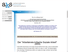 Tablet Screenshot of kritischesozialearbeit.de